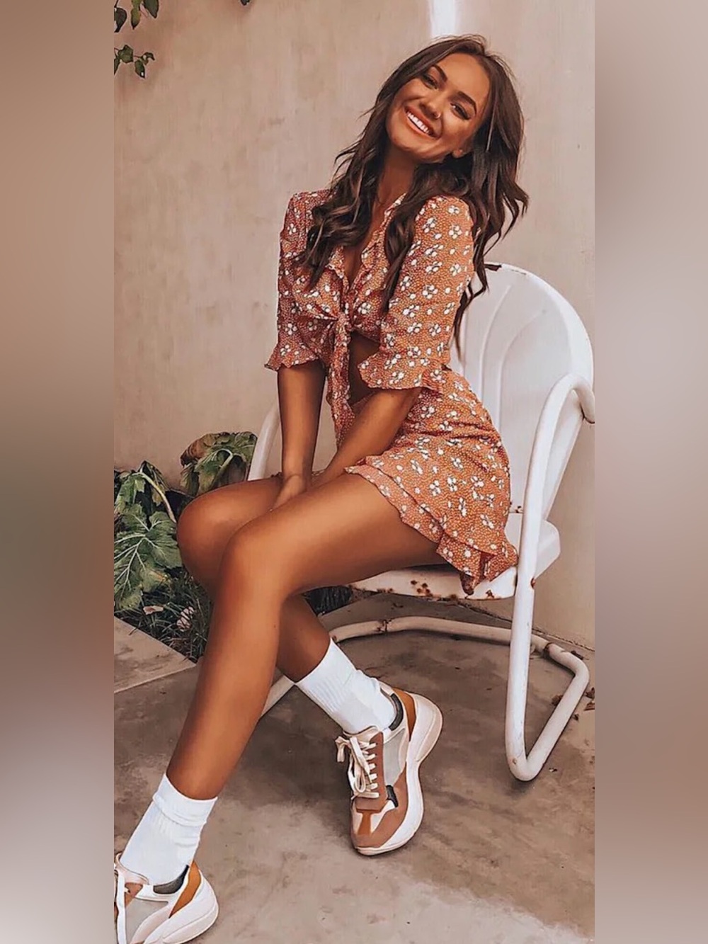 Lulu's Carnation Crush Terra Cotta Two Piece **SOLD OUT ONLINE**